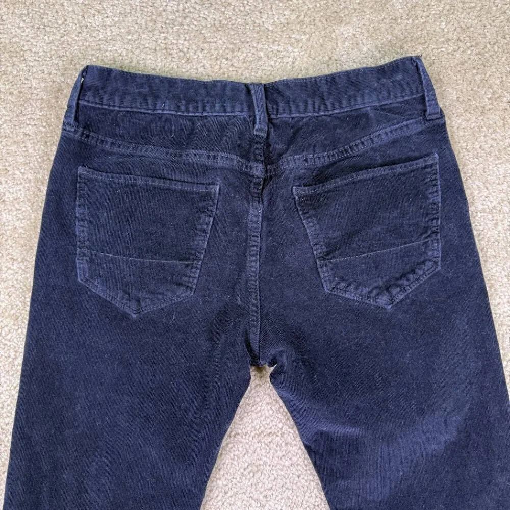 Banana Republic Corduroy Pants Mens Size 28x32 Slim Fit Navy Blue Jeans F228
